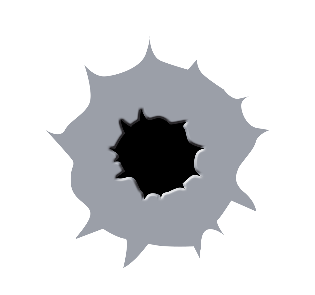 bullet holes